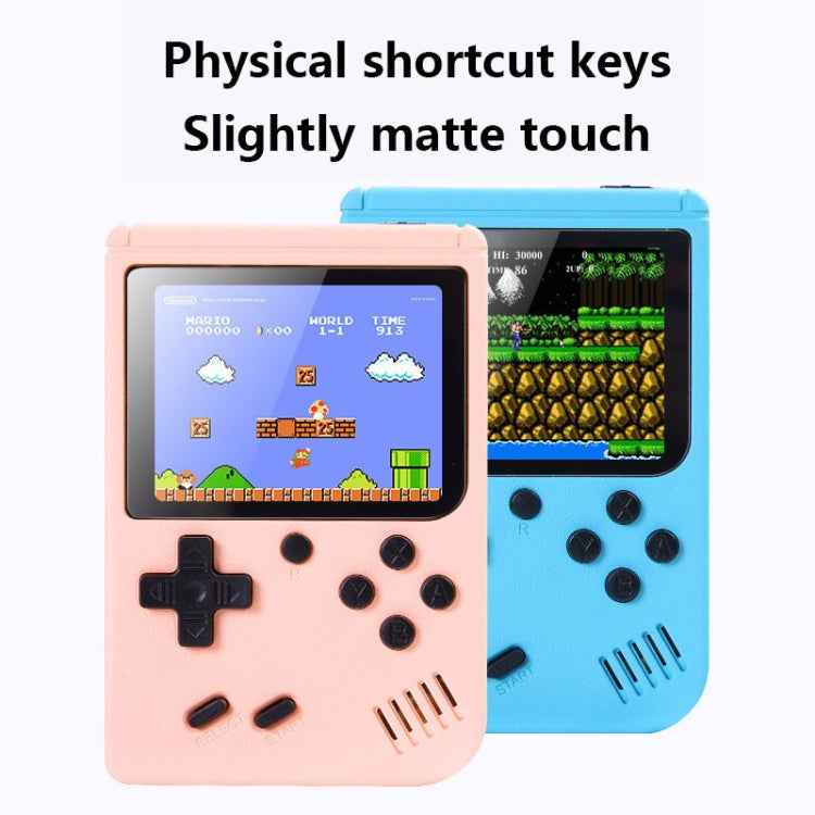 MK800 3.0 inch Macaron Mini Retro Classic Handheld Game Console for Kids Built-in 800 Games, Support AV Output