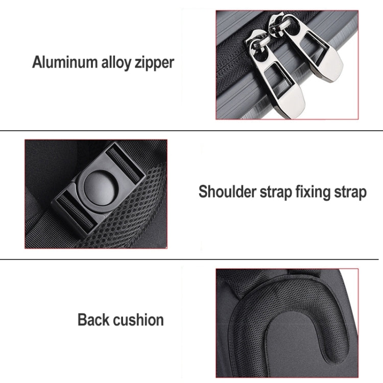 Waterproof Backpack Shoulders Turtle Hard Case Storage Box Outdoor Travel Bag for DJI FPV, For DJI FPV (Metallic Grey)