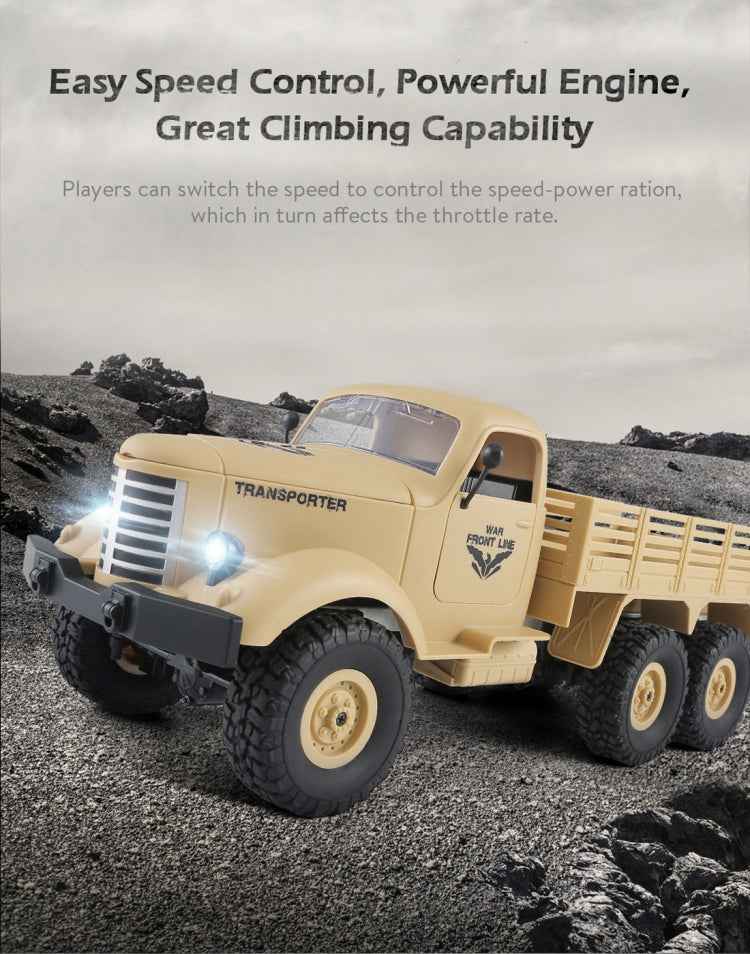 JJR/C Q60 Transporter-1 Full Body 1:16 Mini 2.4GHz RC 6WD Tracked Off-Road Military Truck Car Toy