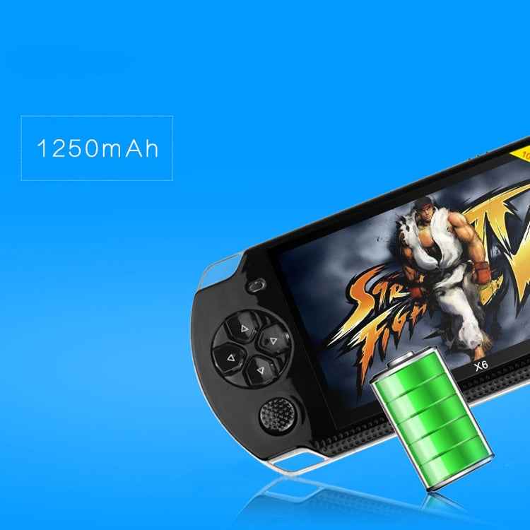 X6 4.3 inch Screen Retro Portable Game Console with 3MP Camera, Built-in 10000 Games, Supports E-book / Recording / Music Playing / Video Playing