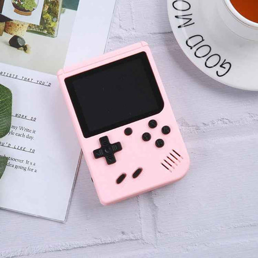 MK500 Macaron Mini Retro Classic Handheld Game Console for Kids Built-in 500 Games, Support AV Output