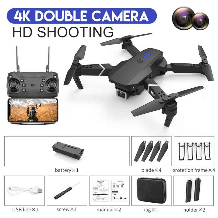 LS-E525 4K Double HD Camera Mini Foldable RC Quadcopter Drone Remote Control Aircraft