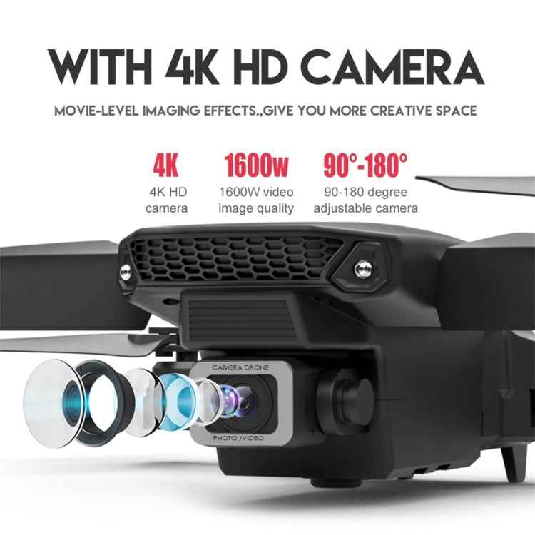 LS-E525 4K Single HD Camera Mini Foldable RC Quadcopter Drone Remote Control Aircraft