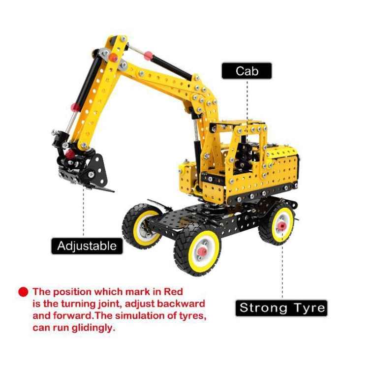 MoFun SW-007 502 PCS DIY Stainless Steel Excavator Assembling Blocks