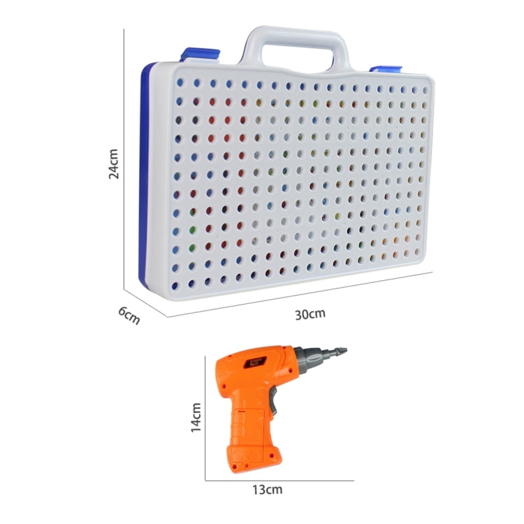 MoFun 608 237 PCS DIY Disassembly Screw Nut Electric Drill Jigsaw Puzzle Educational Toys with Nut Electric