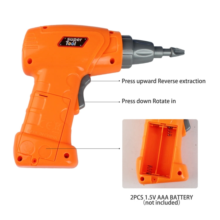 MoFun 608 237 PCS DIY Disassembly Screw Nut Electric Drill Jigsaw Puzzle Educational Toys with Nut Electric