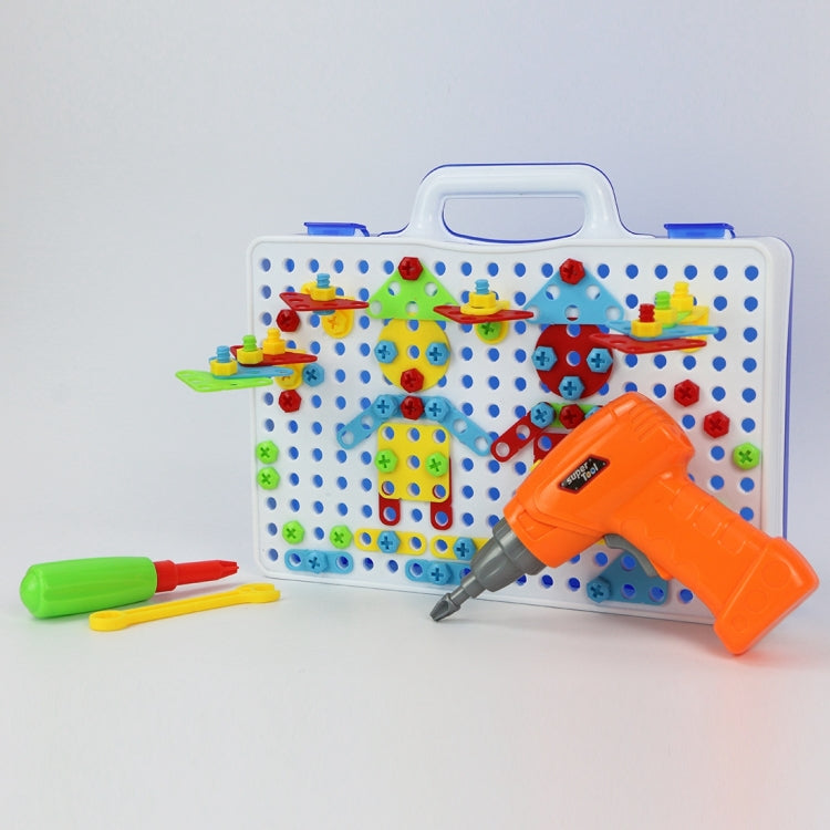 MoFun 608 237 PCS DIY Disassembly Screw Nut Electric Drill Jigsaw Puzzle Educational Toys with Nut Electric