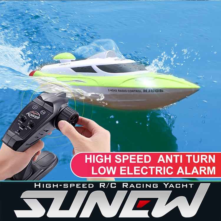 HongXunJie HJ806 2.4Ghz Water Cooling High Speed Racing Boats with Remote Controller, Auto Flip Function, 200m Control Distance