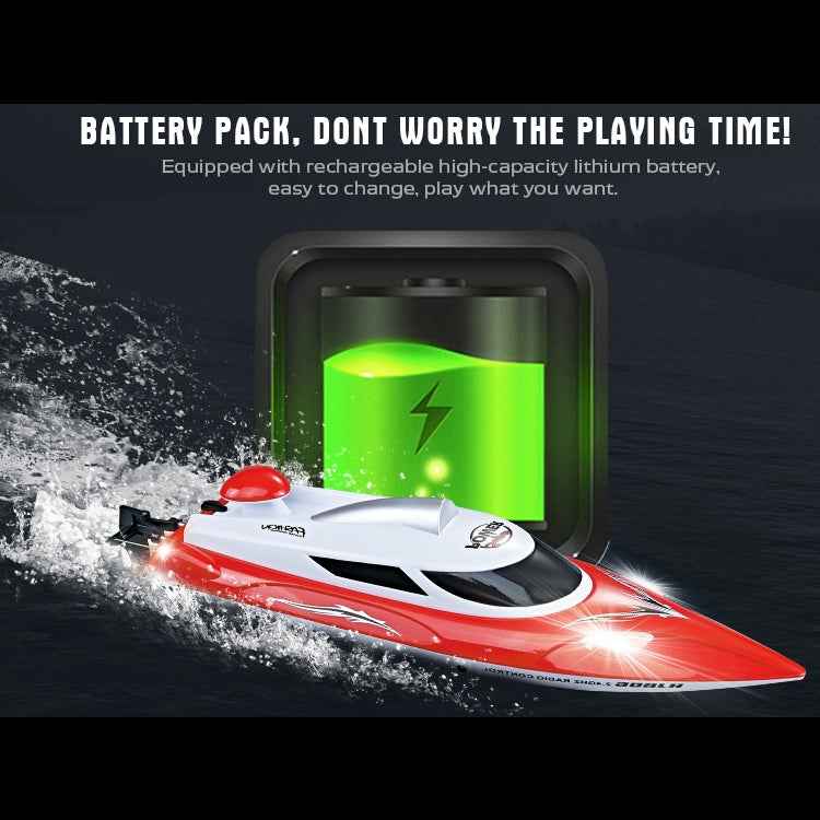 HongXunJie HJ806 2.4Ghz Water Cooling High Speed Racing Boats with Remote Controller, Auto Flip Function, 200m Control Distance