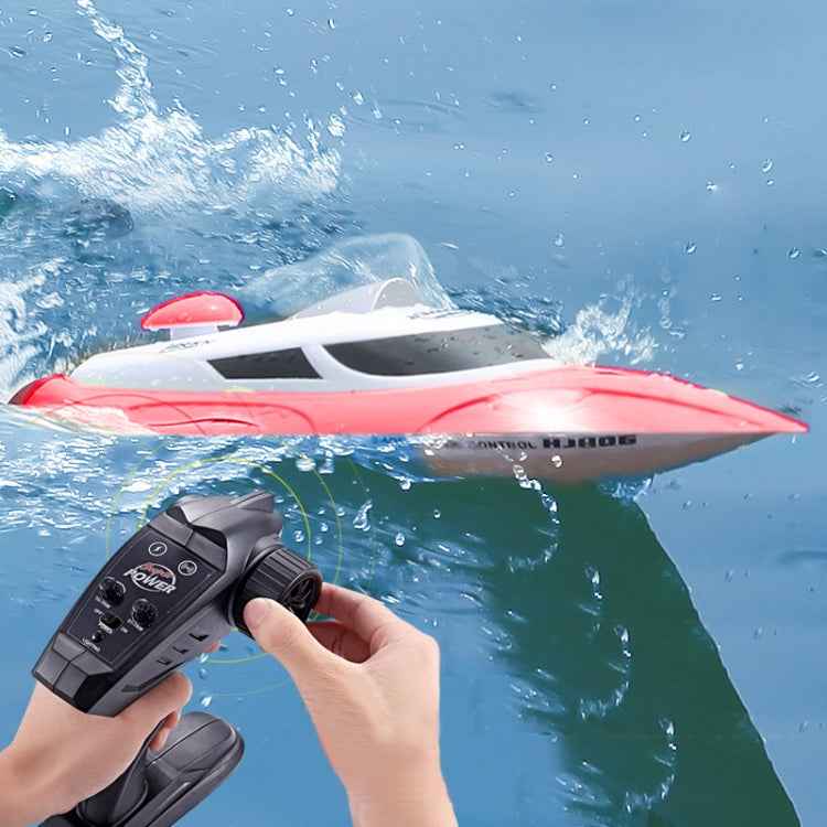 HongXunJie HJ806 2.4Ghz Water Cooling High Speed Racing Boats with Remote Controller, Auto Flip Function, 200m Control Distance