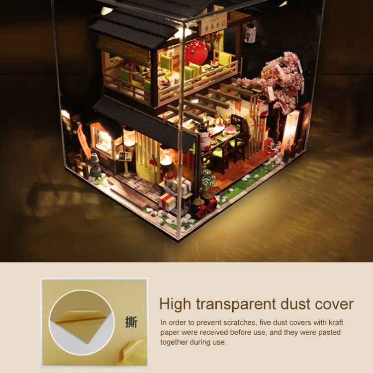 Creative DIY Assembled Model House Japanese Sushi Restaurant Birthday Gift