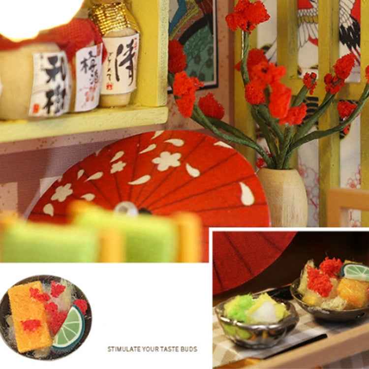 Creative DIY Assembled Model House Japanese Sushi Restaurant Birthday Gift