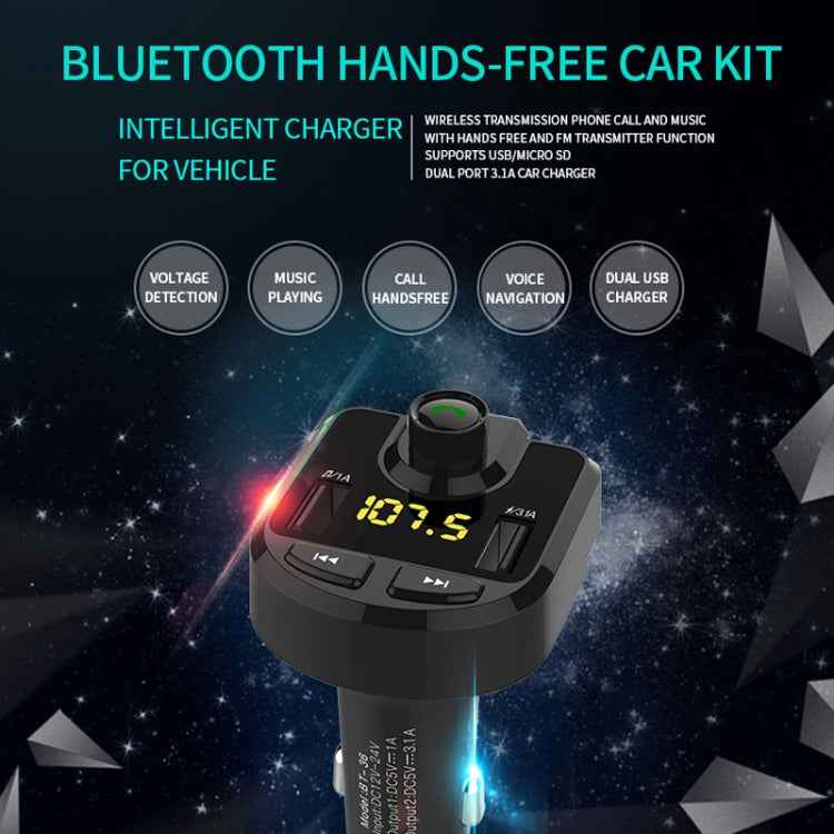 Dual USB Charger, Support Bluetooth / Micro SD Card / TF Card / USB Disk