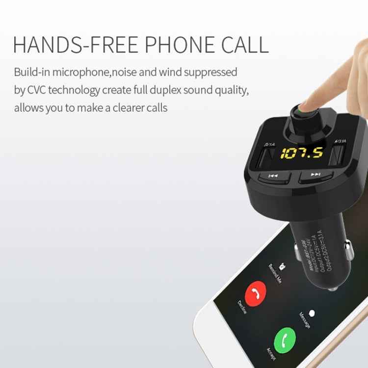 Dual USB Charger, Support Bluetooth / Micro SD Card / TF Card / USB Disk