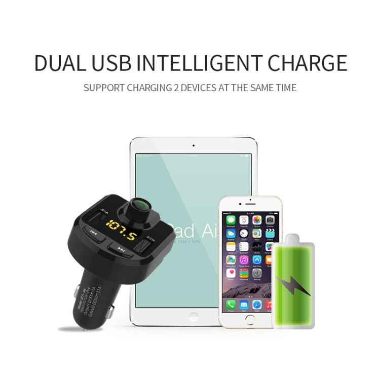 Dual USB Charger, Support Bluetooth / Micro SD Card / TF Card / USB Disk
