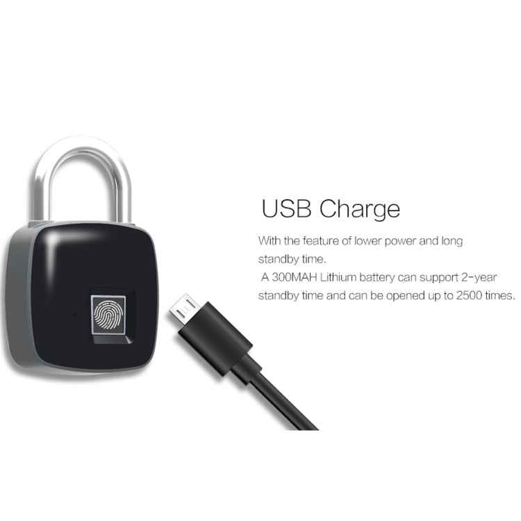 Anytek P3 Against Theft Non-password Electrically Intelligent Fingerprint Padlock