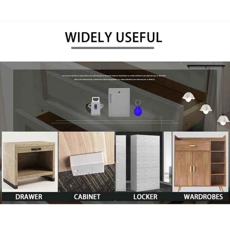 T3 ABS Magnetic Card Induction Lock Invisible Single Open Cabinet Door Lock