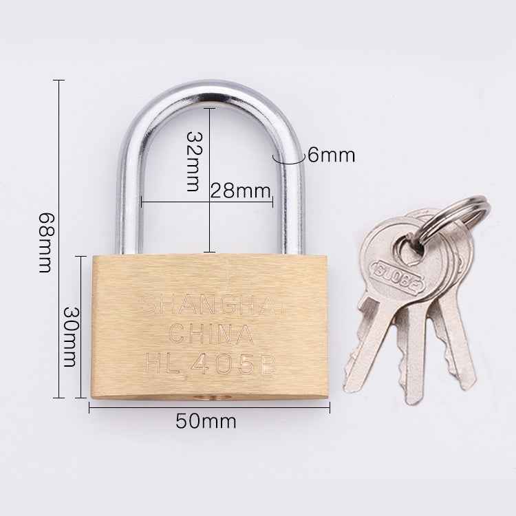 Copper Padlock Small Lock, Style: Short Lock Beam, 50mm Not Open