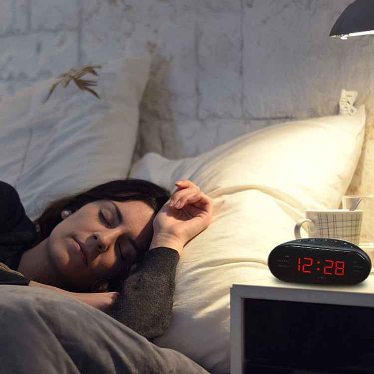 Oval Radio LED Digital Alarm Clock