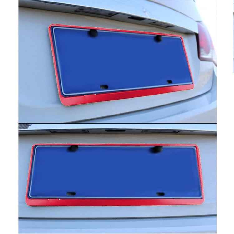 2 PCS Car License Plate Frames Car Styling License Plate Frame Aluminum Alloy Universal License Plate Holder Car Accessories