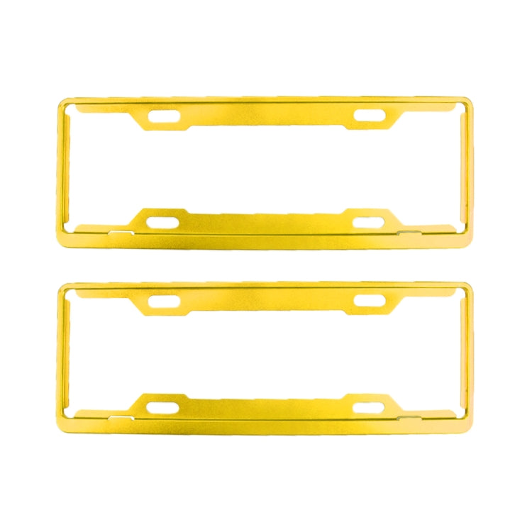 2 PCS Car License Plate Frames Car Styling License Plate Frame Aluminum Alloy Universal License Plate Holder Car Accessories
