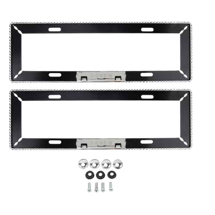 2 PCS Car License Plate Frames Car Styling License Plate Frame Universal License Plate Holder Car Accessories