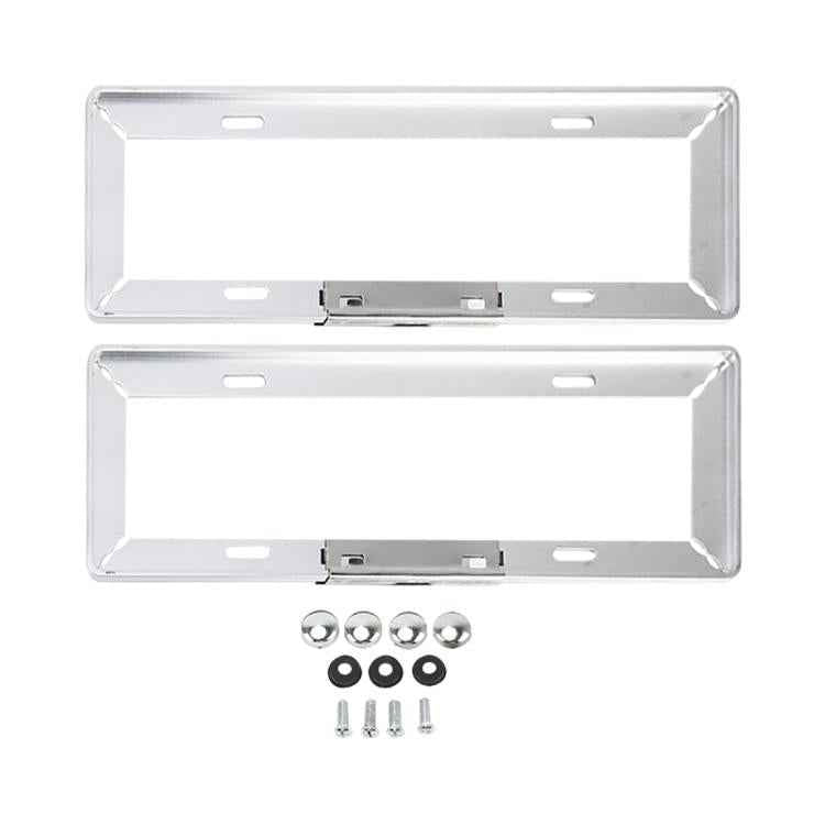 2 PCS Simple and Beautiful Car License Plate Frame Holder Universal License Plate Holder Car Accessories