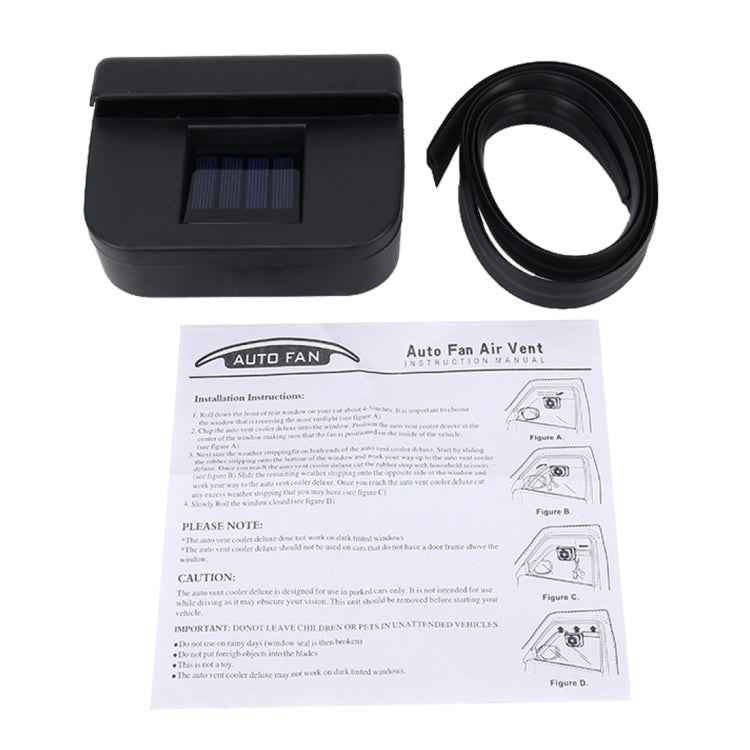 Solar Car Windshield Automatic Cooling Fan Car Cooling Fan Air Vent Auto Fan Solar Car Auto Cool Fan Cooler Vehicle Air Vent Radiator with Rubber Strip