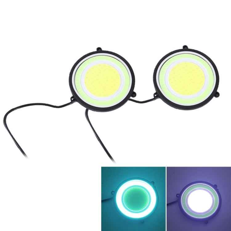 2 PCS DC 12V 10W 6000K Circular Car DRL Daytime Running Lights Lamp