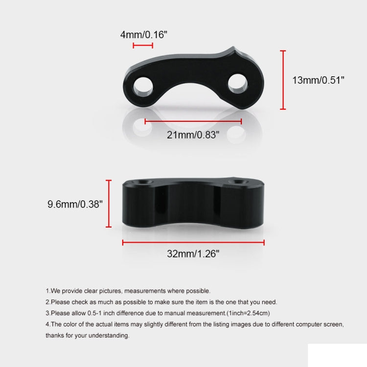OT243 2 PCS Aluminum Alloy Window Latch Hinge Pivot for 95-04 Tacoma 00-06 Tundra Rear Quarter BL