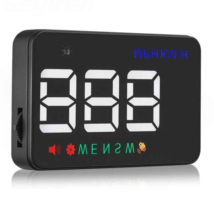 Geyiren A5 HUD 3.5 inch Car Head Up Display with GPS System, Two Mode Display, Light Sensors, KM/h MPH Speed, Compass, Speed Alarm