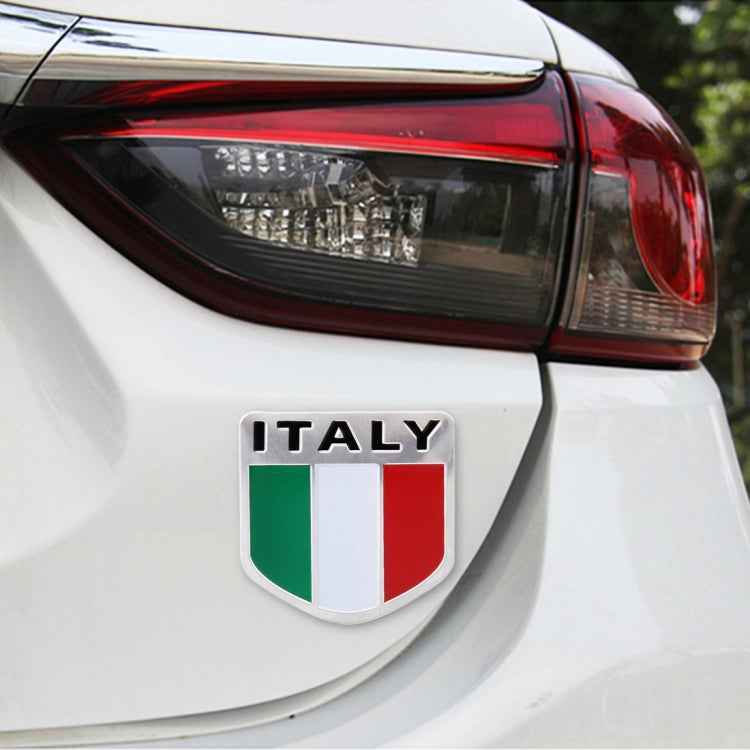 Shield Shape Metal Car Badge Decorative Sticker, Size: Small