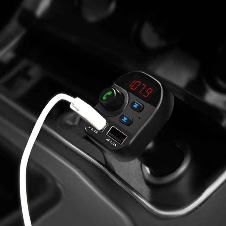 805E Dual USB Charging Bluetooth FM Transmitter MP3 Music Player Car Kit, Support Hands-Free Call  & Read TF Card / U Disk Music