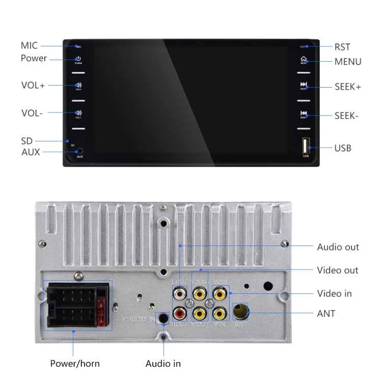 848V 16 7 inch Multi-touch Screen Car GPS Navigator, Support TF Card / USB / AUX / MP5 Player / Android & iPhone Mirror Links