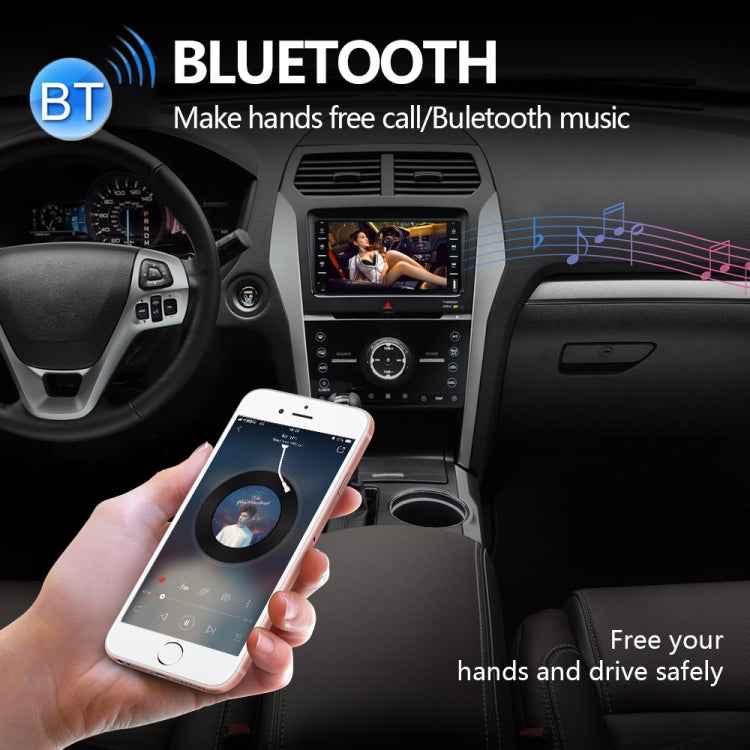 848V 16 7 inch Multi-touch Screen Car GPS Navigator, Support TF Card / USB / AUX / MP5 Player / Android & iPhone Mirror Links
