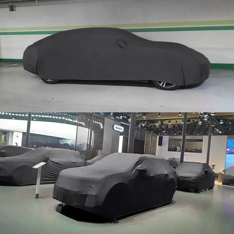 Anti-Dust Anti-UV Heat-insulating Elastic Force Cotton Car Cover for Sedan Car, Size: L, 4.9m~5.25m