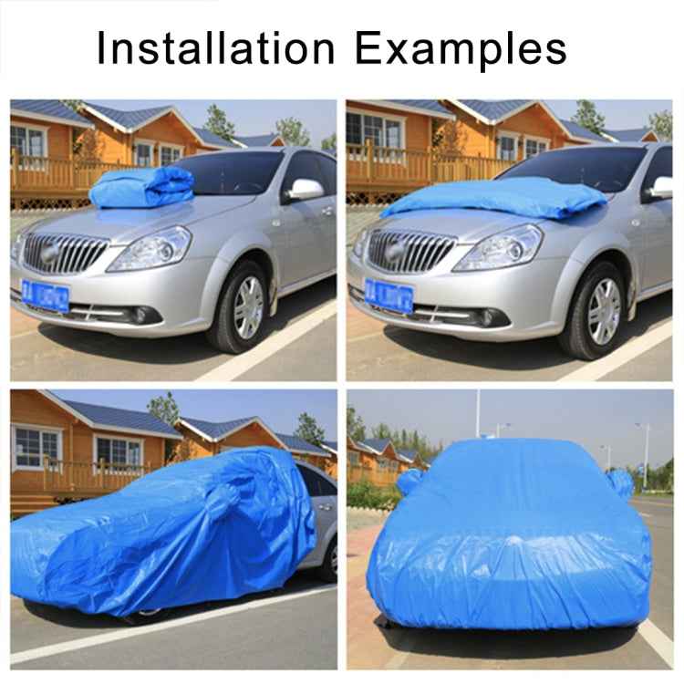 Anti-Dust Anti-UV Heat-insulating Elastic Force Cotton Car Cover for Sedan Car, Size: S, 4.3m~4.65m