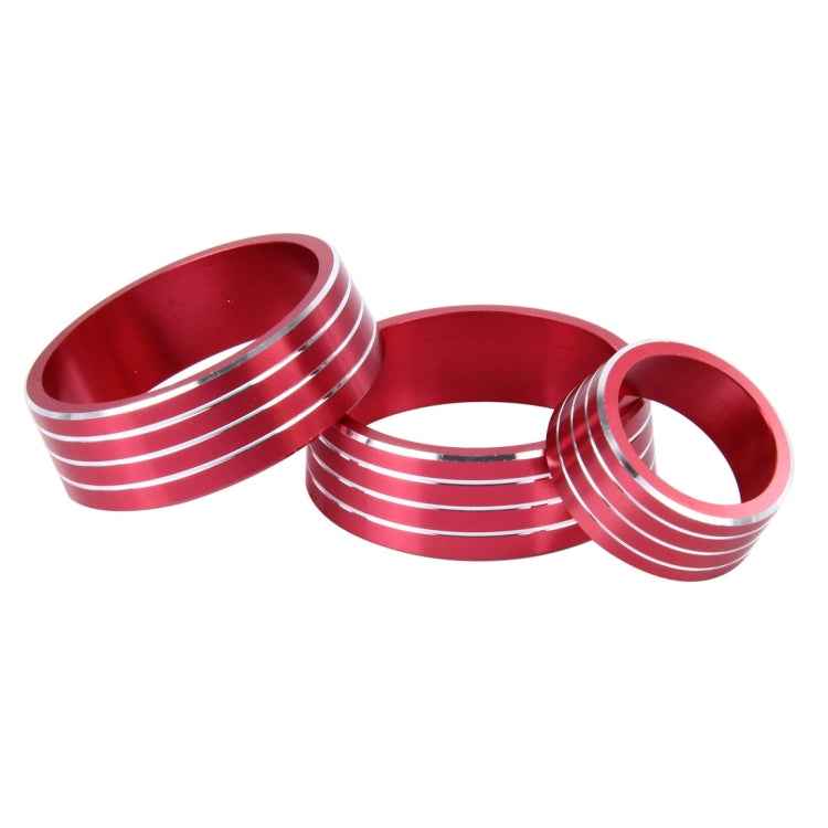 3 PCS Car Aluminum Air Conditioner Knob Case For Honda