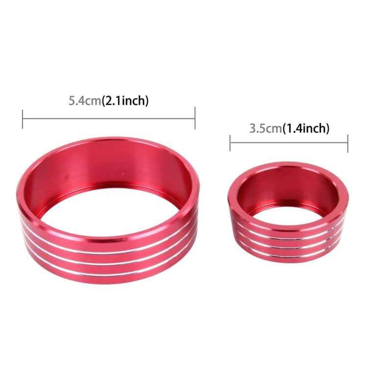3 PCS Car Aluminum Air Conditioner Knob Case For Honda