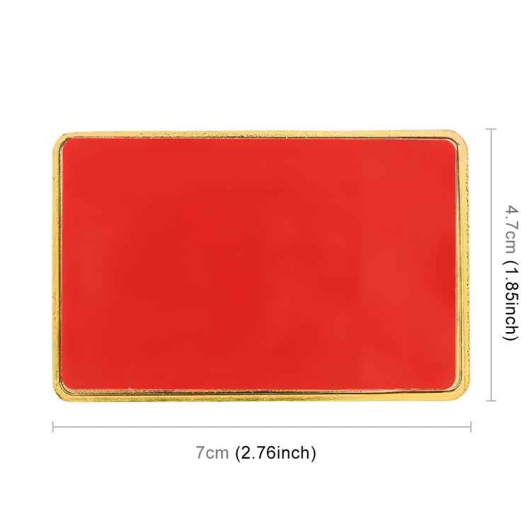 Universal Car Canada Flag Rectangle Shape VIP Metal Decorative Sticker