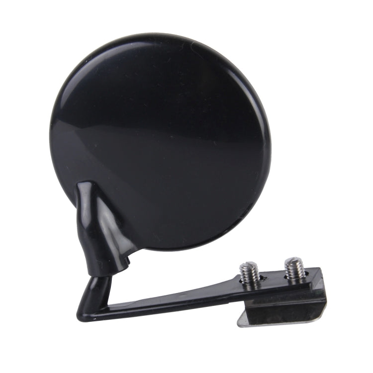 Vehicle Front Blind Area Wide-angle Adjustable Observation Mirror, Black Right Side, Silver Left Side