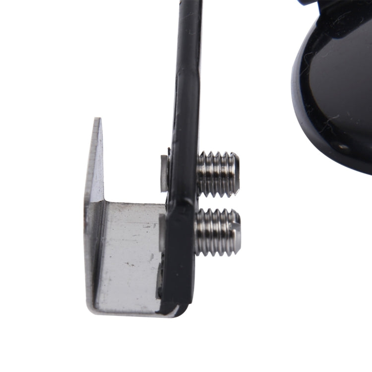 Vehicle Front Blind Area Wide-angle Adjustable Observation Mirror, Black Right Side, Silver Left Side