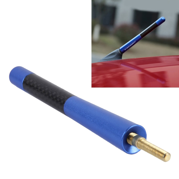 Carbon Fiber Aluminum Short Antenna Polished Universal Screws Base(Big Size), 12cm