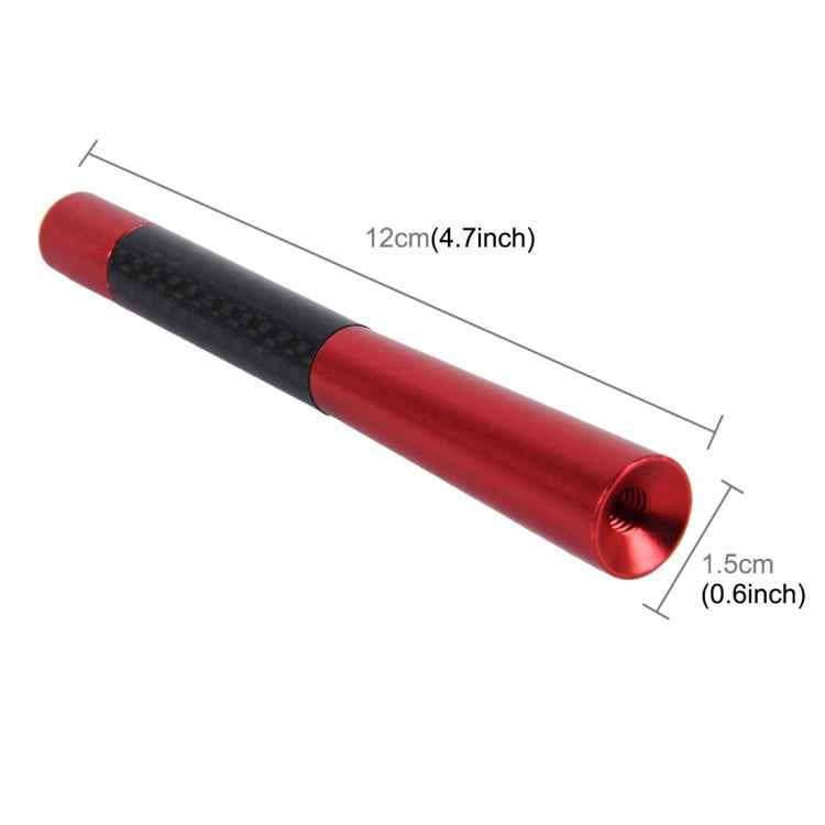 Carbon Fiber Aluminum Short Antenna Polished Universal Screws Base(Big Size)