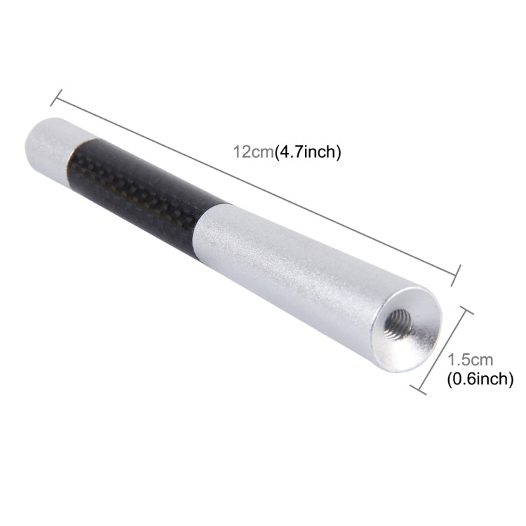 Carbon Fiber Aluminum Short Antenna Polished Universal Screws Base(Big Size)