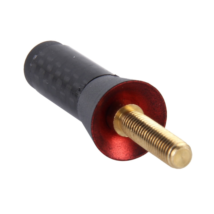 Carbon Fiber Aluminum Short Antenna Polished Universal Screws Base(Small Size), 3.4cm