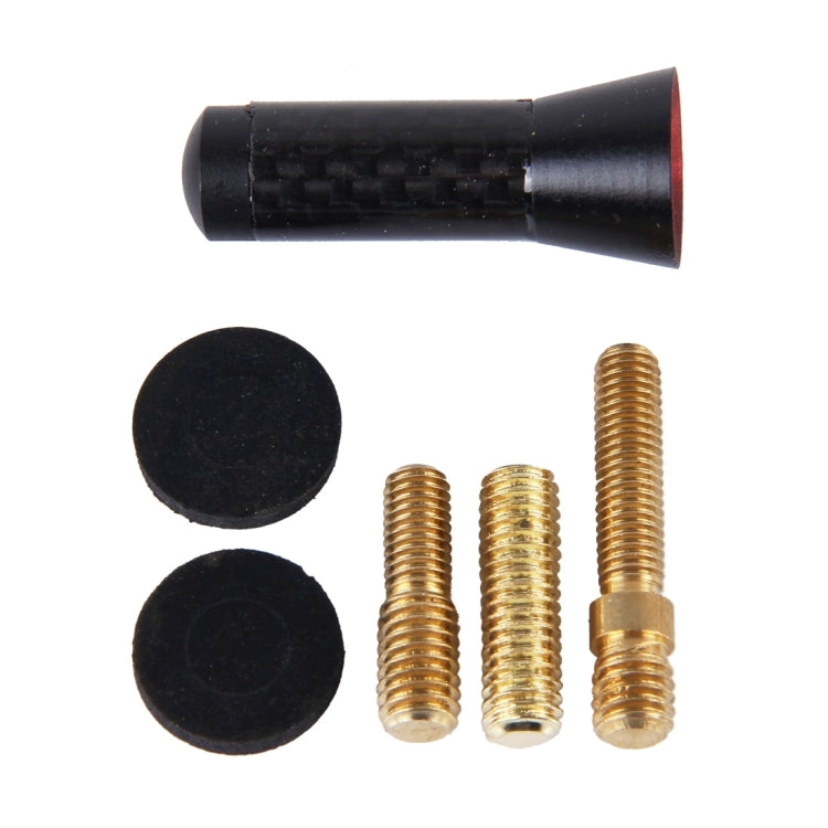 Carbon Fiber Aluminum Short Antenna Polished Universal Screws Base(Small Size), 3.4cm
