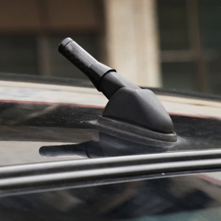 Carbon Fiber Aluminum Short Antenna Polished Universal Screws Base(Small Size), 3.4cm