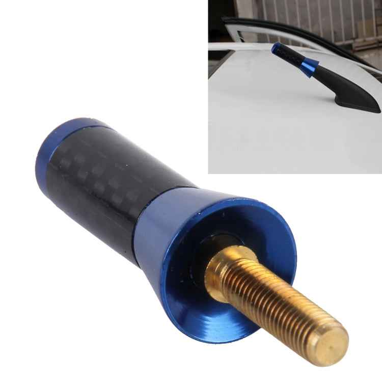Carbon Fiber Aluminum Short Antenna Polished Universal Screws Base(Small Size)