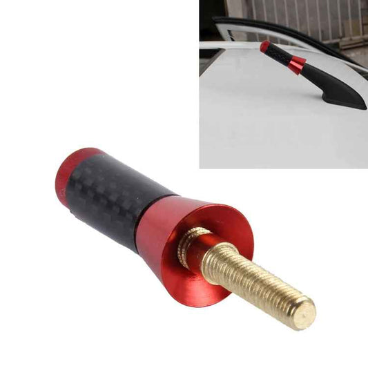 Carbon Fiber Aluminum Short Antenna Polished Universal Screws Base(Small Size)